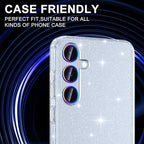 for Samsung Galaxy S25 Camera Lens Protector, Individual Metal Ring Tempered Glass Lens Cover, [Strong Adsorption] Scratch Resistant Ultra-Thin HD Clear Lens Cover, 1 Set-Colorful