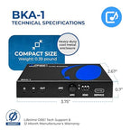 OREI 8K Audio Extractor HDMI UltraHD 4K @ 120Hz 48G HDMI 2.1 Audio Converter for PS5 SPDIF + 3.5mm Output HDCP 2.3 - Dolby Digital/DTS Passthrough CEC, HDR, Dolby Vision, ARC, HDR10+ (BKA-1)