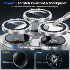 WSKEN for iPhone 16 Pro/iPhone 16 Pro Max Camera Lens Protector - [Original Shooting Model] Shatterproof Ultra HD Tempered Metal Glass Camera Screen Protector Cover Film Accessories