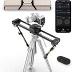 ZEAPON AXIS 80 Pro AXIS Multi-axis Motorized Camera Slider, 31''/ 80cm Professional DSLR Dolly Carbon Fiber Electric Track, Pan Heads for 360° Panoramic Time-Lapse Follow Focus Photography