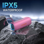 Portable Bluetooth Speaker, Wireless Bluetooth Speaker with Clear Loud Stereo Sound, IPX5 Waterproof Speakers with RGB Lights, BT5.3, Long Playtime, TWS Pairing for Home Outdoor Party Beach Travel