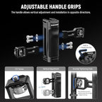 NEEWER Universal Phone Cage Video Rig with Bluetooth Shutter Side Handle Comfort Grips, Smartphone Stabilizer for Video Recording Compatible with iPhone 16 15 Pro Max 15 Pro Galaxy S24 Ultra, PA009E
