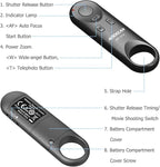 Wireless Camera Remote Shutter Release for Canon R3/ R7/ R10/ M50/ EOS M6 Mark II/R/RP /90D /6D Mark II /R5/ R6 /800D /850D /250D/Rebel SL2 /T7i /G5 X Mark II /G7 X Mark III, Replace Canon BR-E1