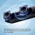 MZEIBO TV Sound Bar, Sound Bars for Smart TV Bluetooth 5.0 Soundbar 50W 17Inch Soundbars with ARC/Optical/AUX Connection Surround for Home Theater Audio TV/PC/Gaming/Projectors