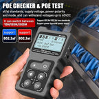 NF-488 Network Cable Testers RJ45 Continuity Checking CAT5 CAT6 LAN Ethernet Cables POE Ethernet Power Tester DC Power & Switch Loop-Back Test POE Detector Network Tool