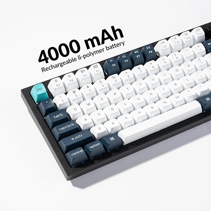 Keychron Q6 Max QMK/VIA Bluetooth Wireless /2.4 GHz/USB-C Wired Custom Mechanical Keyboard, Full Size Programmable Knob RGB Backlit Hot-Swappable Gateron Brown Switch for Mac Windows Linux - Black