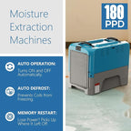 ALORAIR Commercial Dehumidifier with Pump, Up to 180 PPD (Saturation), 85 PPD at AHAM, 5 Years Limited Warranty, LGR Industrial Dehumidifier for Flood Repair, Crawlspace and Basement Drying