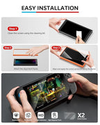 Switch 2 Accessories Bundle for Nintendo, 16-in-1 Game Kit: Carrying Case, Screen Protectors with Alignment Frame, Steering Wheels, Grips for Joycon Controller, Dockable Console Protective Cover Shell