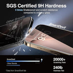 SMARTDEVIL 2PACK Privacy Screen Protector for iPhone 16 Pro Max Shatterproof Tempered Glass [True 28°Anti Spy] [9H Hardness] [Auto Dust-Elimination Install] [Bubble Free]