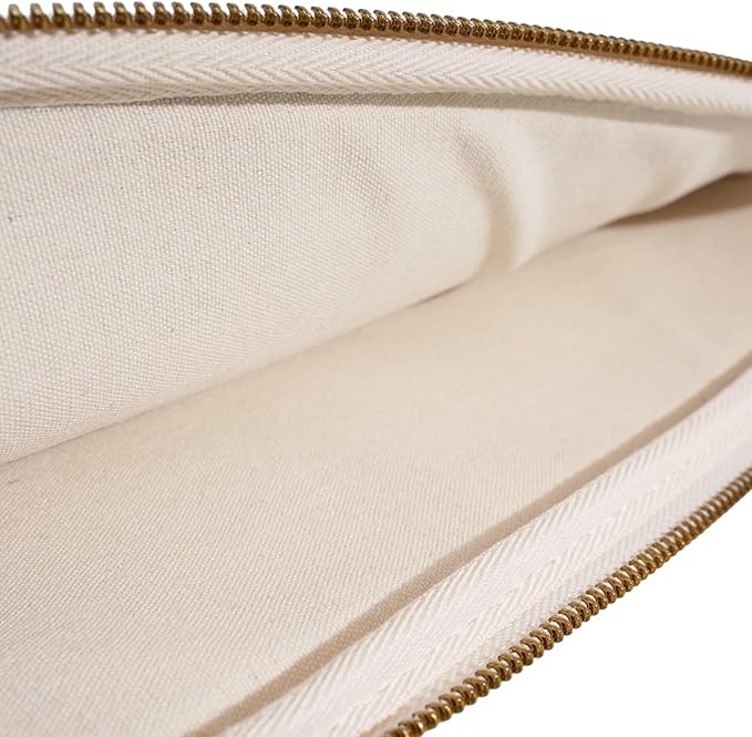 14 Inch Laptop Sleeve Bag - Compatible with MacBook Pro 14, MacBook Air 13, Surface Pro 9, Surface Laptop Studio - Cream