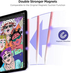 Stylus Pen for iPad 2018-2025, 15Mins Fast Charge for Apple Pencil, Palm Rejection, Compatible with iPad 10/9/8/7/6, iPad Pro 12.9"/11"/13" M4, iPad mini 6/5, iPad Air 5/4/3/11"-13" M2
