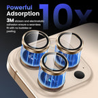 Tensea Camera Lens Protector Compatible for iPhone 16 Pro Max/16 Pro/14 Pro Max/14 Pro, Metal Aluminum Alloy Tempered Glass Cover Camera Screen Protector Accessories, Case Friendly