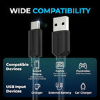 SABRENT [3-Pack 22AWG Premium 3ft USB-C to USB A 3.0 Sync and Charge Cables [Black] (CB-C3X3)