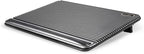 Laptop Cooling Pad, Coolertek USB Powered Laptop Cooler, 2 Blue Silent Big Fans, Height Adjustable Non-Slip Laptop Stand with Dual USB 2.0 Ports, Fits 11-17Inch Notebook - Gray (N2)
