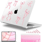 for MacBook Pro 16 inch Case 2021 2022 2023 2024 Release A3186 A3403 M4 A2991 M3 A2780 M2 A2485 M1 Pro/Max, Hard Shell Case with Screen Protector & Keyboard Cover, Star Bow