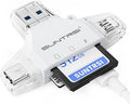 SD/Micro SD Card Reader for iPhone/ipad/Android/Mac/Computer/Camera,Portable Memory Card Reader 4 in 1 Micro SD Card Adapter&Trail Camera Viewer Compatible for TF and SD Card