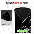 ITNRSIIET Mouse Pad Non-Slip Rubber Base Smooth Surface Stitched Edges Waterproof Durable Compatible with All Mice for Office & Gaming, Desk Accessory, Diameter 8.7 inch, Wave
