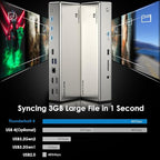 WAVLINK Thunderbolt 4 Dock with 100W Charging, Displaylink Docking Station Quad 4K@60Hz Monitors,3 Thunderbolt 4 Ports, 2.5G Ethernet, USB C Docking Station for Mac and PC,Displaylink Driver Required