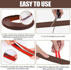 Floor Cord Cover Self Adhesive Cord Hider,10FT Cable Management, Extension Strip Protector for Wires, Prevent Cable Trips for Offices, Gyms, Exhibitions Cavity:0.3"(W) x 0.28"(H) Coffee