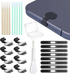 USB C Dust Plug, Type-C Port Cover for iPhone17/ iPhone16/15 Series Charger Port & Speaker Dust Cover, 8-Pack Soft Silicone Anti-Dust Plug Covers Set