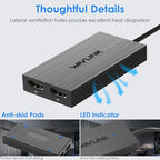 WAVLINK USB-C & USB-A to Dual HDMI Adapter 4K@60Hz for 2 Monitors, DisplayLink Certified, Compatible with Mac M1/M2/M3, Windows, ChromeOS, Android, HarmonyOS (No Linux/iPad/iOS/HDCP)
