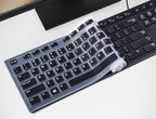 Keyboard Cover for DELL KB216 KB216b KB216t KB216d KB216p Wired & KM636 & Dell Optiplex 5250 3050 3240 5460 7450 7050 & Dell Inspiron AIO 3475/3670/3477 All-in one Desktop Keyboard -Black