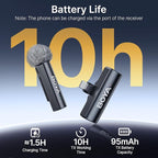 BOYA BOYALINK 2 A1 (1TX+3RX Adapter) Wireless Lavalier Microphone for iPhone Camera Android, Clip on Mic, 48 KHz 24 Bit, 6mm Mic, 1000ft, Noise Cancelling, Mini Lapel Mic USB-C/Lightning/3.5mm TRS