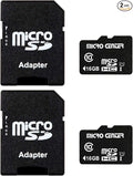 INLAND Micro Center 16GB Class 10 Micro SDHC Flash Memory Card with Adapter for Mobile Device Storage Phone, Tablet, Drone & Full HD Video Recording - 80MB/s UHS-I, C10, U1 (2 Pack)