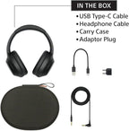 Sony WH-1000XM4 Wireless Premium Noise Canceling Overhead Headphones with Mic for Phone-Call and Alexa Voice Control, Silver WH1000XM4