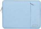 MOSISO Laptop Case 15 inch, 15 inch Laptop Sleeve Compatible with MacBook Air 15 M4 A3241 M3 A3114 M2 A2941 2025 2024 2023,Dell XPS 15,Polyester Vertical Computer Sleeve Bag with Pocket, Air Blue