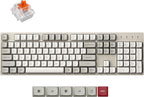 Keychron C2 Pro Wired Mechanical Keyboard with 8K Hz Polling Rate, Full Size Custom RGB Backlit Hot-Swappable, Non-Shine Through PBT Keycaps Compatible with Mac Windows Linux (Silent Red Switch)