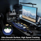 Mouse Pad, Large Moon Phase and Forest Desk Mat, Extended Non-Slip Gaming Keyboard Mousepad Desk Pad, Thick Stitched Edges Waterproof Mouse Mat 31.5"x15.7" (Moon Phase Changes)