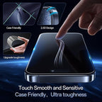 Screen Protector for iPhone 16 Pro[6.3 Inch],3RD Colorless Anti-Blue Light Tempered Glass Films,HD Clear, 9H Hardness, No Bubbles, Case Friendly 2 Pack