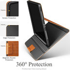 auaua Case for iPad (A16) 11th Generation 11 Inch 2025, iPad 10th Generation 10.9 Inch 2022, with Pencil Holder, Auto Sleep/Wake, Adjustable Stand, PU Leather (Brown)