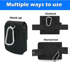 BECPLT for Galaxy Z Flip7 FE 7 6 5 4 3 Nylon Cell Phone Pouch Holster Case with Belt Clip Cover for Samsung Galaxy Z Flip 5G Motorola Razr 40 Ultra Motorola Razr 2022 2019