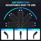 Car Charger with Starlight, 66W USB C Fast Car Charger Adapter, 4 in 1 Retractable Car Chargers with 2 USB Ports for iPhone 15/14/13/12/11 and for Android (Dark Black)