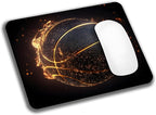 Blue Glitter Butterfly Mouse Pads for Desk, Portable Wireless Computer Mouse pad Small Design with Women, Non-Slip Rubber Base Laptop Mousepad 9.5" x 7.9" Smooth Surface for Office & Travel