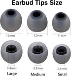 Silicone Earbud Tips Replacement Ear Tips Earbud Covers Fit Most in-Ear Earbuds(Inner Hole 3.8mm -5.1mm) Headphone Earbud Rubber Tips9 Pairs S M L
