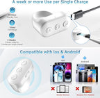 Wireless Ring Phone Zoom Remote for iPhone Android Camera Accessories, Phone Front/Rear Camera Flip Shutter, Content Creator Must Have Selfie Essentials for Tiktok YouTube Photo Video Recording