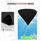 ITNRSIIET Mouse Pad Non-Slip Rubber Base Smooth Surface Stitched Edges Waterproof Durable Compatible with All Mice for Office & Gaming, Desk Accessory, Diameter 8.7 inch, Ocean
