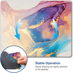 Mouse Pad, Abstract Marble Design Mouse Pad, Washable Square Cloth Mousepad for Office Laptop, Non-Slip Rubber Computer Mouse Pads for Wireless Mouse, Cute Mouse Pads for Desk
