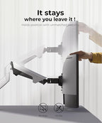 Heavy Duty Ultrawide Monitor Arm with RGB Lighting & USB Charging, Fits 34 to 49 inch Curved Screens, Supports 14 to 38 lbs, Adjustable Desk Mount, Gaming Setup, Black