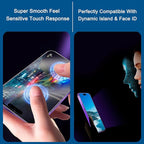 2 Pack Matte Privacy Screen Protector for iPhone 15 Plus/16 Plus, [Auto-Dust Removal and Auto-Alignment] Anti-Spy Anti-Glare Anti-Fingerprint Tempered Glass Film, Smooth & Sensitive Touch