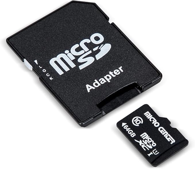 Micro Center 64GB Class 10 Micro SDXC Flash Memory Card 20 Pack with Adapter for Mobile Device Storage Phone, Tablet, Drone & Full HD Video Recording - 80MB/s UHS-I, C10, U1 (20 Pack)