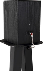 EXIMUS One Pair Fixed Height Universal Speaker Floor Stands - Black - 600 Series