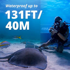 AKASO Brave 4 Pro Action Camera with Selfie Stick Tripod and Carrying Bag Bundle - 4K30 20MP Ultra Hd EIS 131ft Underwater Camera 5xZoom Touch Screen WiFi Remote Control with Helmet Accessories Kit