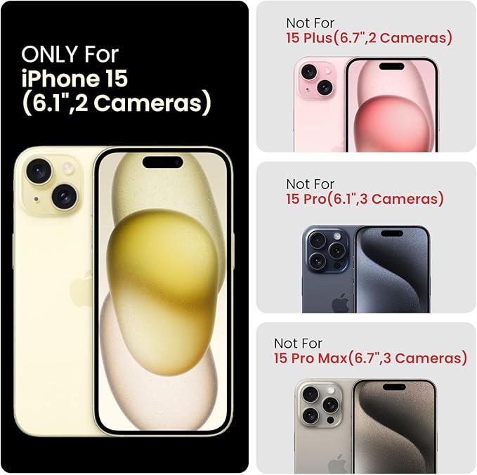 FireNova Designed for iPhone 15 Case, Silicone Upgraded [Camera Protection] Phone Case with [2 Screen Protectors], Soft Anti-Scratch Microfiber Lining Inside, 6.1 inch, Pinksand