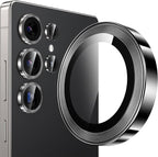 YWXTW [2025 Original Like for Samsung Galaxy S25 Ultra Camera Lens Protector, [Ultra-Thin & 6X Stronger] S25 Ultra Camera Lens Cover, 9H Tempered Glass Upgraded Metal Edging(Titanium Black)