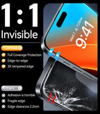 TORRAS Military-Grade Shatterproof for iPhone 16 Pro Screen Protector [9H+ Aerospace Tempered Glass＆ One-Step Installation] Full Coverage Fit Bubble Free Top-Notch Protection, 2 Pack, GlassGo X