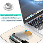 Aesthetic Art Magic Boho Custom Mouse Pad with Non-Slip Rubber, Small Square Design for Wireless Laptop & Computer Mouse Pads for Desk, 9.5 x 7.9 inch Smooth Surface for Gaming & Office